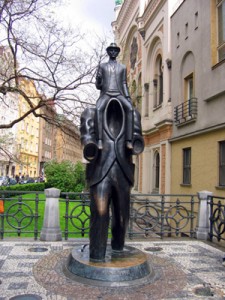 Old Town statue is called “Kafka”