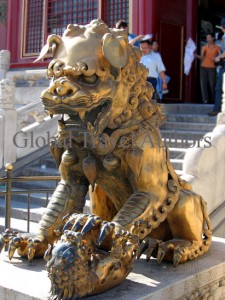 Forbidden City, Beijing, China, Asia, Travel, international, global, lion