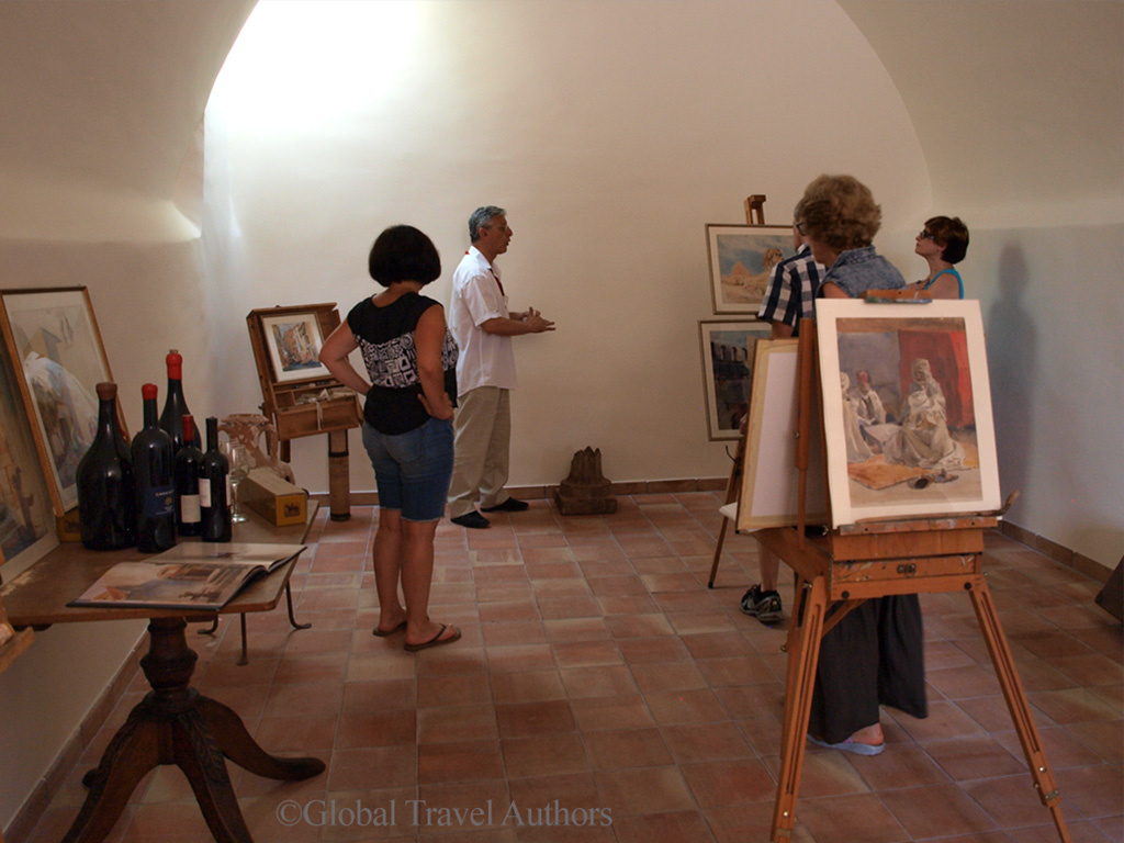 Studio of Robert Kinston, Casa Cuseni, Taormina, Sicily