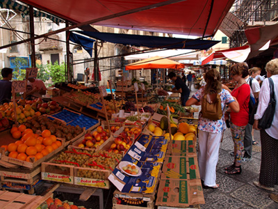 Picturesque Palermo market