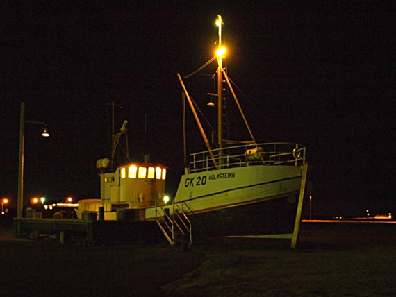 boat at night