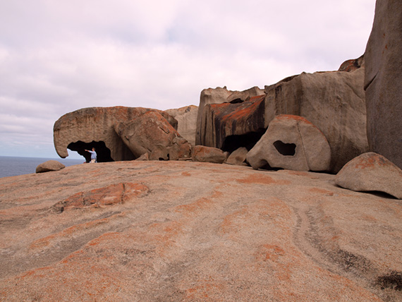 Closer view of Remarkable Rocks