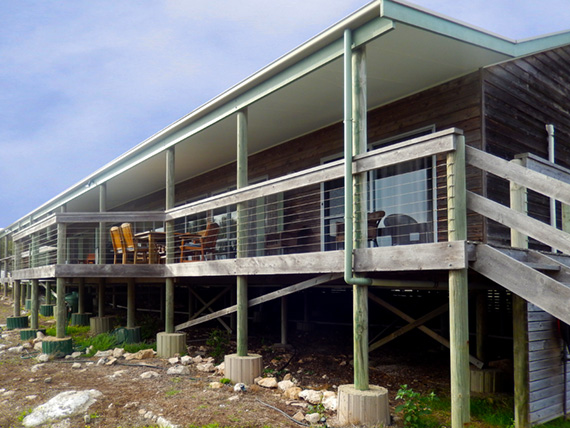 Terrace in the back of Sea Dragon Lodge 